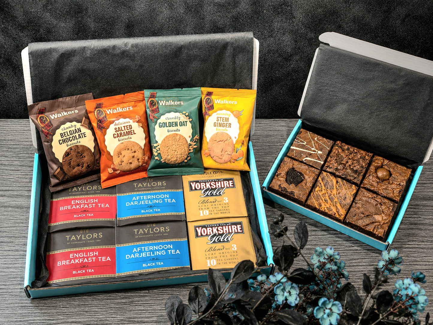 Luxury Tea & Biscuits With Handmade Fully Loaded Brownies