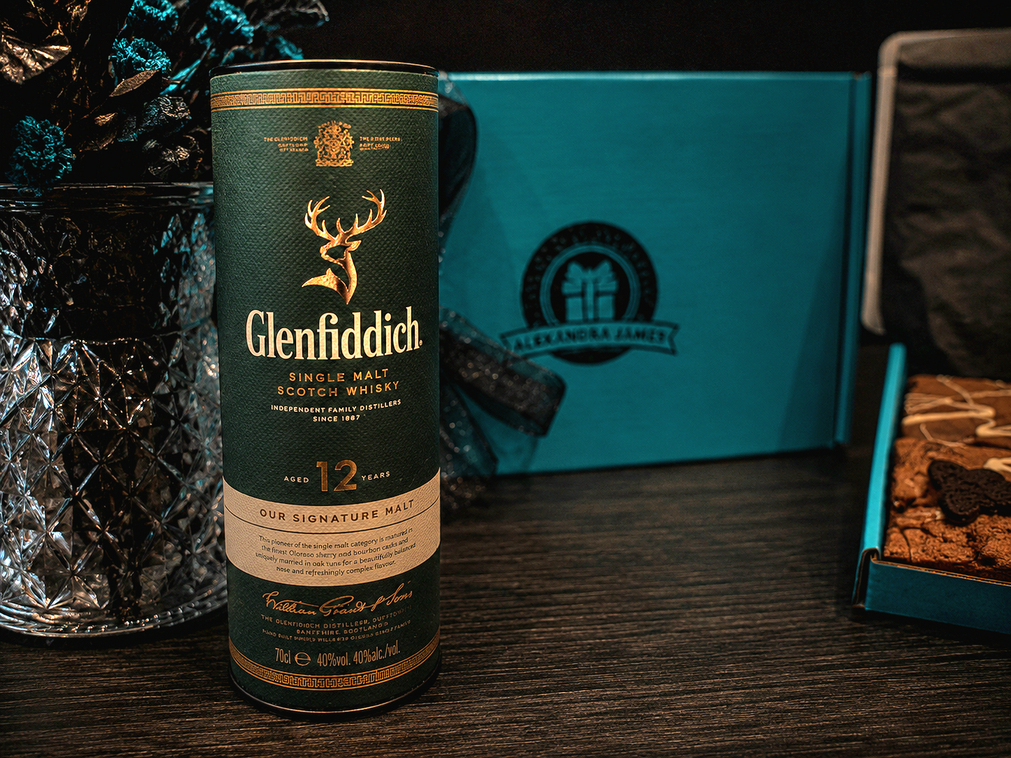 Glenfiddich Single Malt & Handmade Luxury Brownies