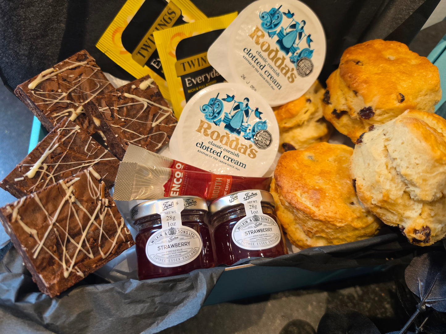 Luxury Afternoon Cream Tea & Belgium Triple Chocolate Brownies