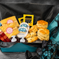 Luxury cream tea and Victoria sponge gift hamper with freshly baked fruit scones, Rodda’s clotted cream and Victoria sponge cake