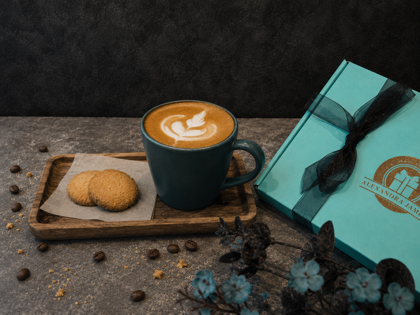 Gourmet Coffee & Biscuits With Handmade Fully Loaded Brownies
