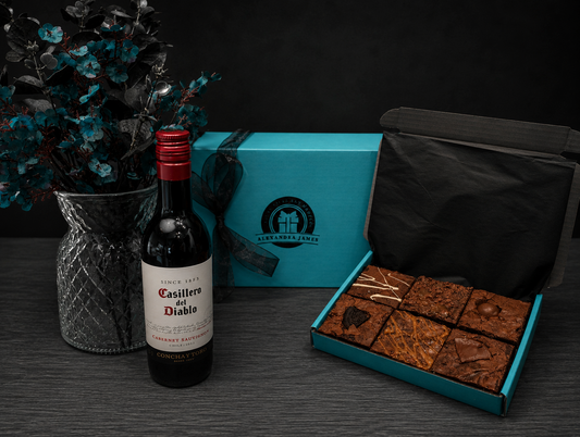 Red Wine & Luxury Handmade Fully Loaded Brownies