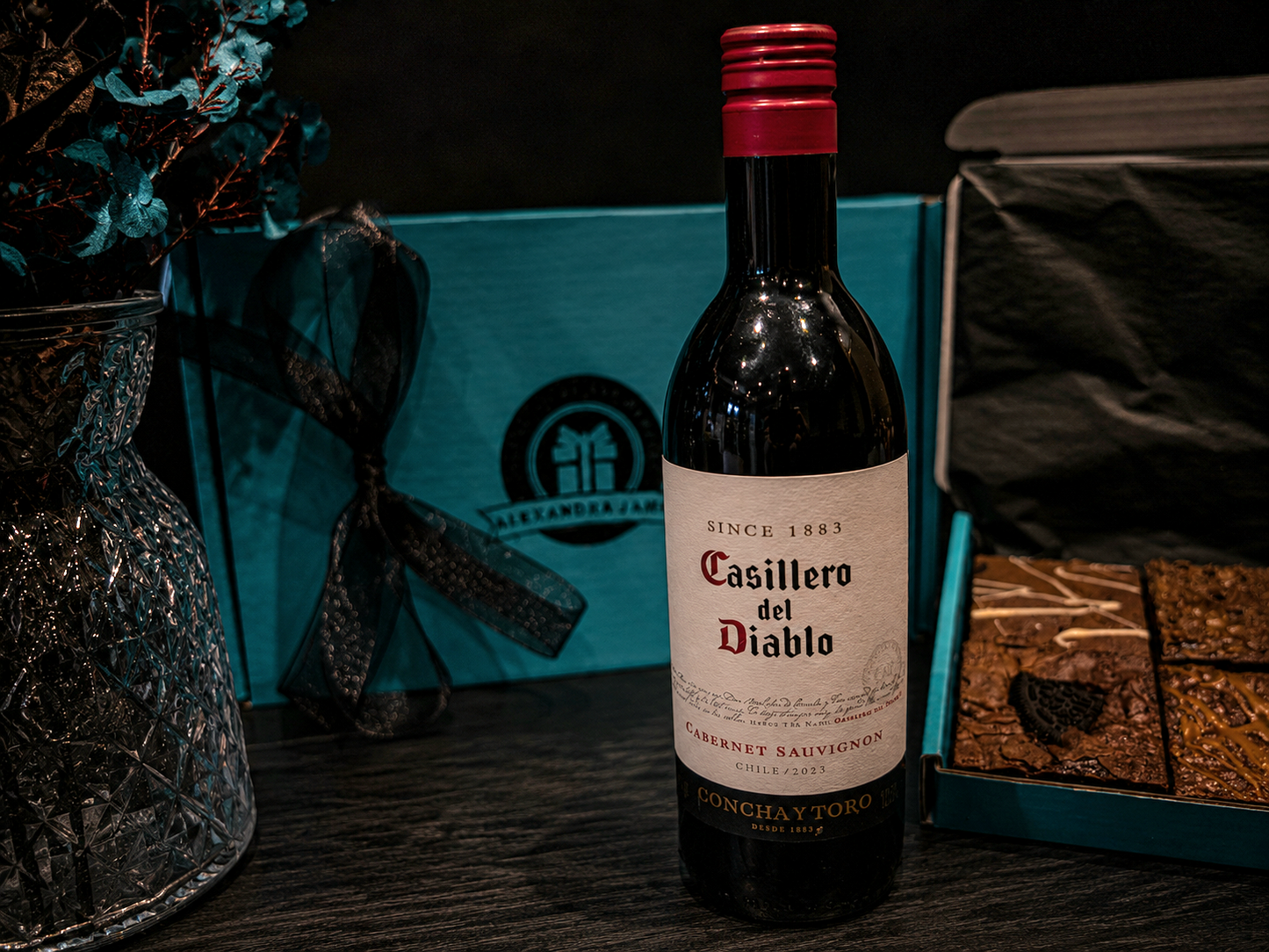 Red Wine & Luxury Handmade Fully Loaded Brownies
