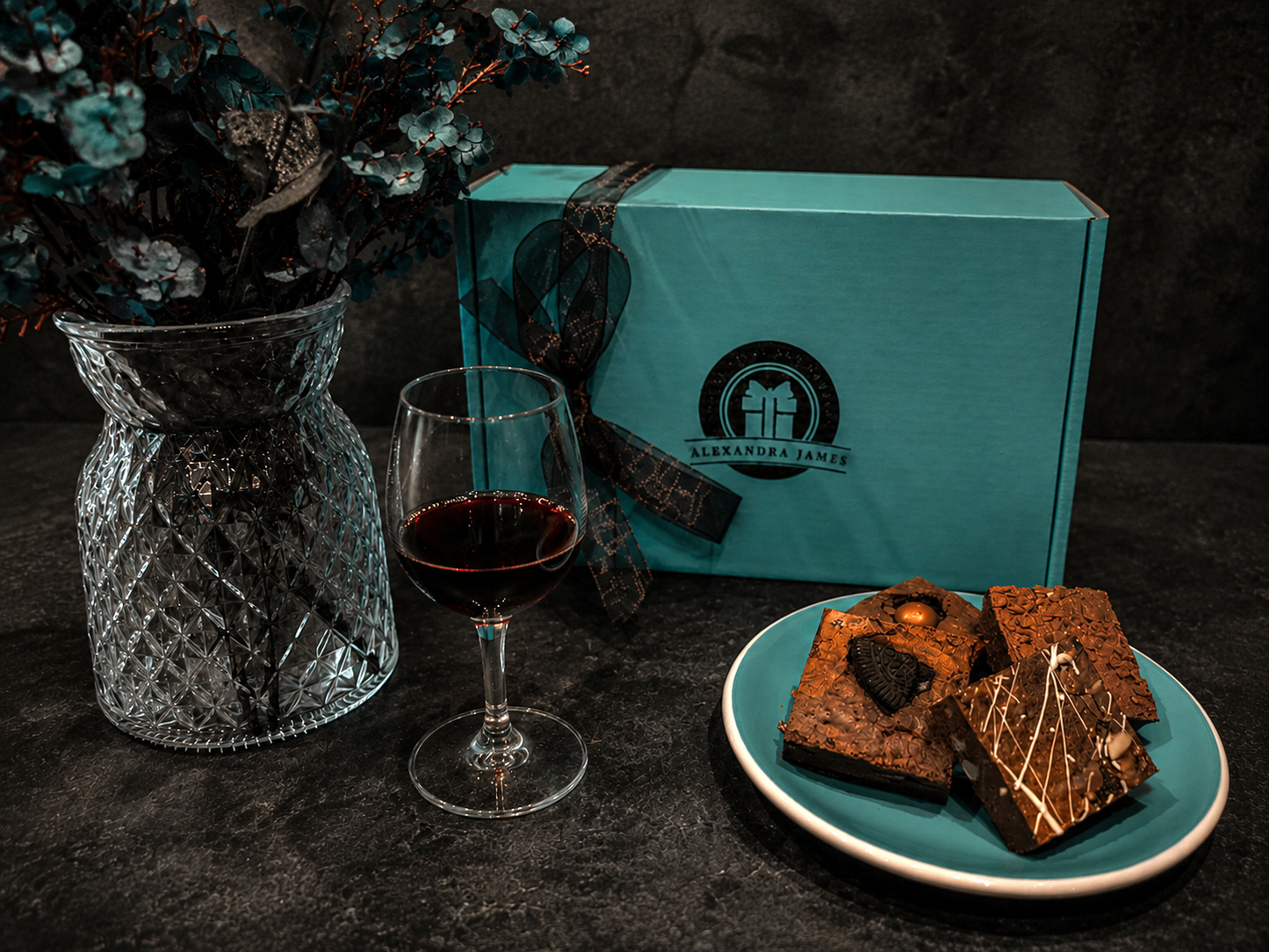 Red Wine & Luxury Handmade Fully Loaded Brownies