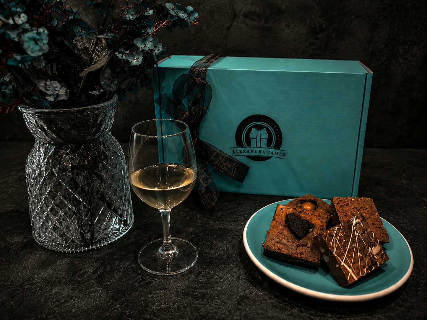 White Wine & Luxury Handmade Fully Loaded Brownies