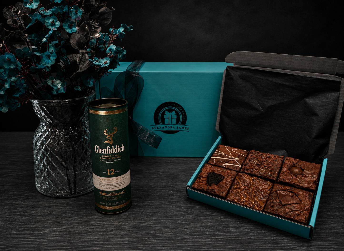 Glenfiddich Single Malt & Handmade Luxury Brownies