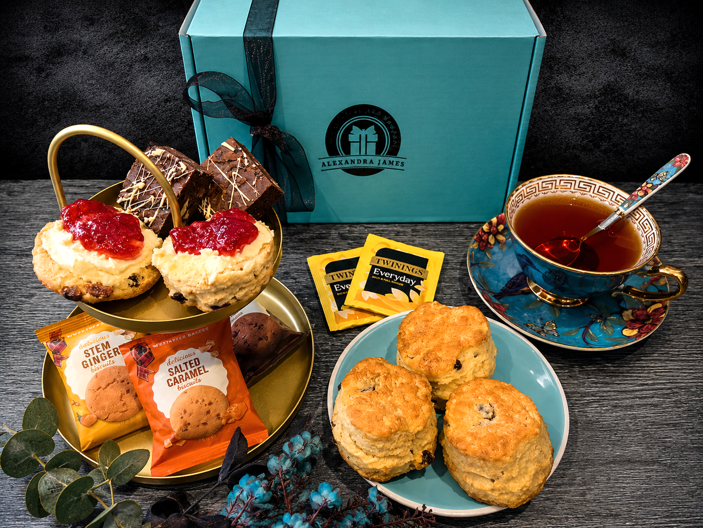 Luxury Afternoon Cream Tea & Belgium Triple Chocolate Brownies
