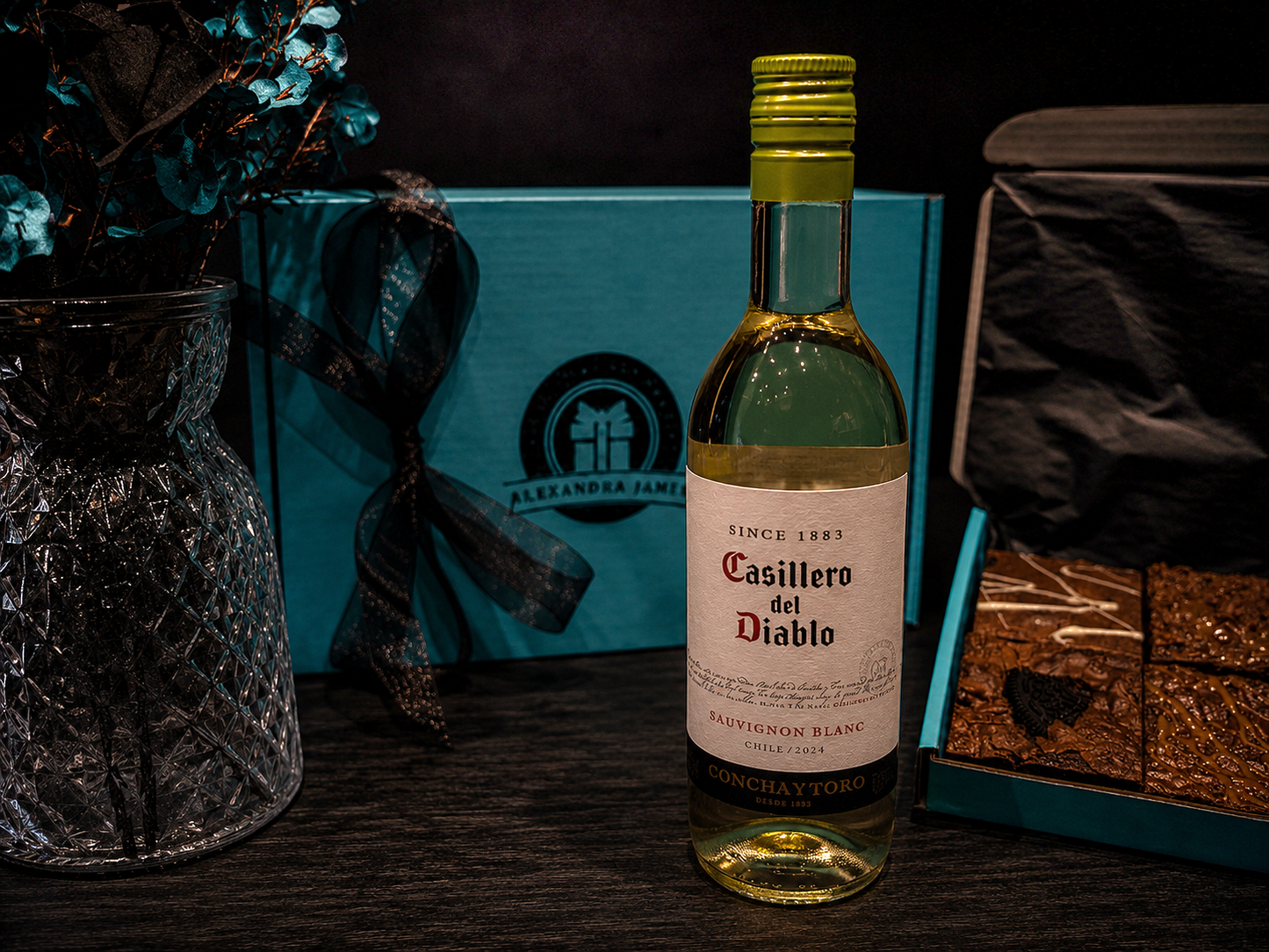 White Wine & Luxury Handmade Fully Loaded Brownies