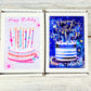 Handmade Organic Birthday Cake Card