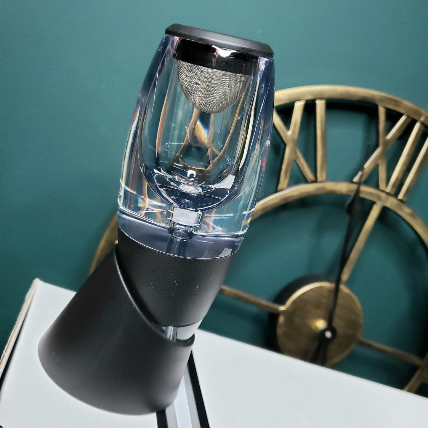 Red Wine, glass and Wine Aerator Gift Set